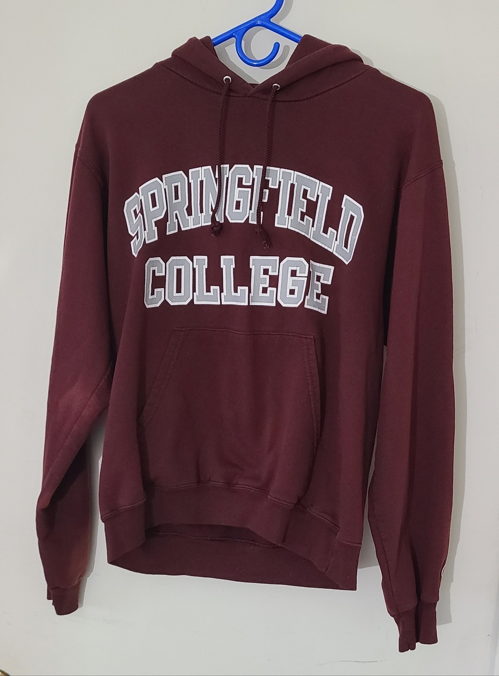 Vinyage Springfield College Maroon Hoodie Small
